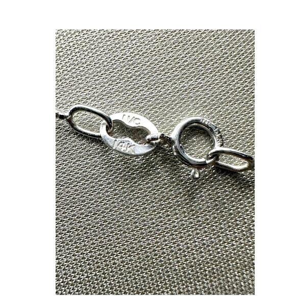 14K White Gold Box Small Chain (16674) - Picture 3 of 6